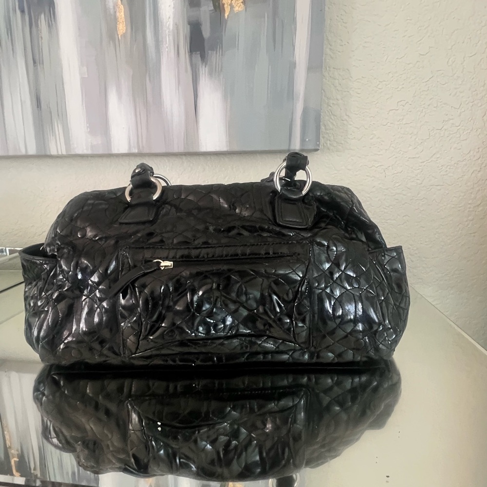 Donald Pliner Quilted Patent Leather bag